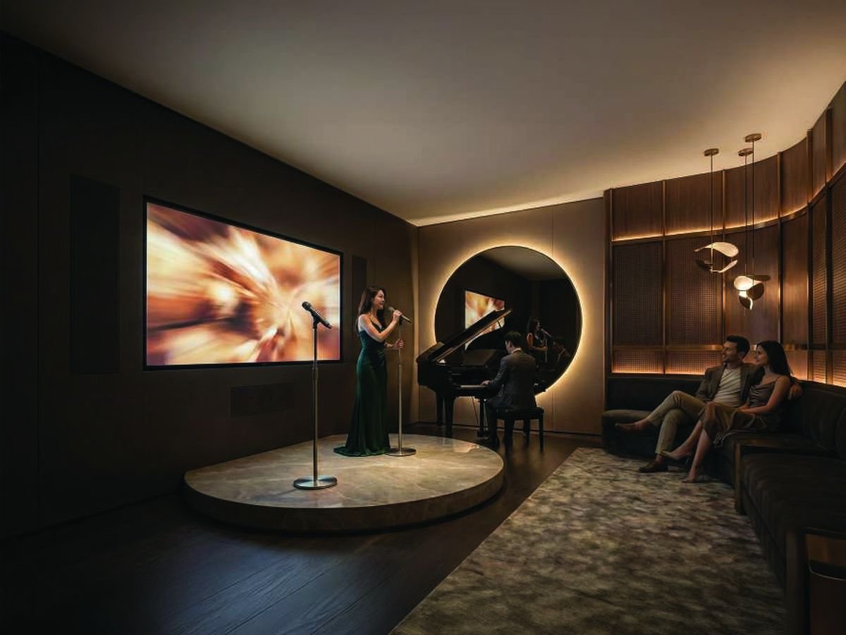 Dance, music and karaoke room at The Address by GS Wadala