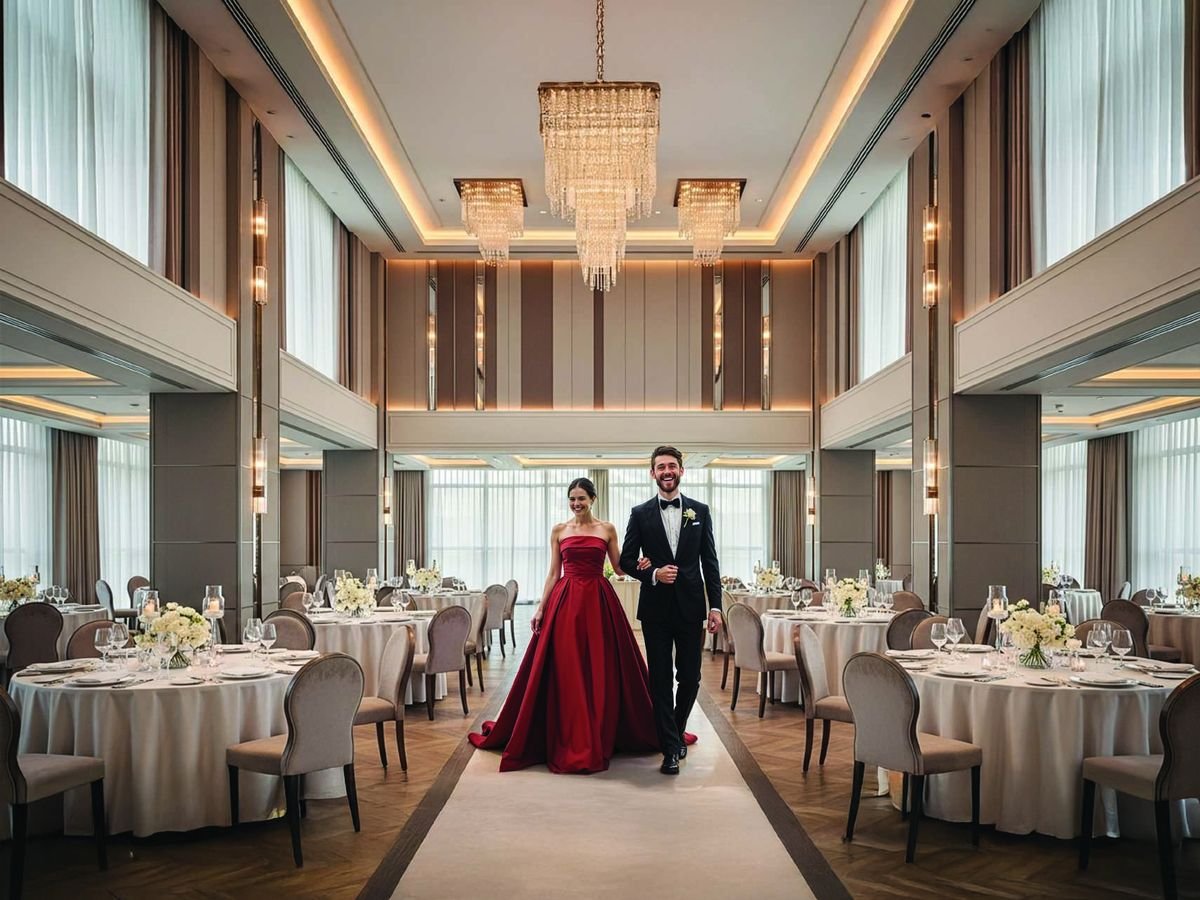 Banquet hall at The Address by GS Wadala